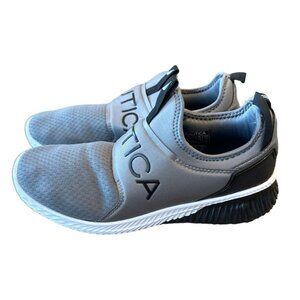 Nautica Mens Coaster Slip-On Athletic Shoes Size 9 Grey & Black